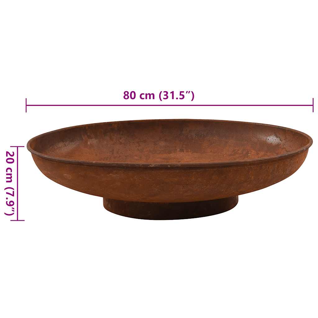 Vuurplaats 80 cm staal is nu te koop bij PeponiXL, paradijselijk wonen!