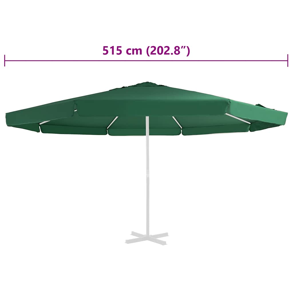 Vervangingsdoek voor parasol 515 cm groen is nu te koop bij PeponiXL, paradijselijk wonen!