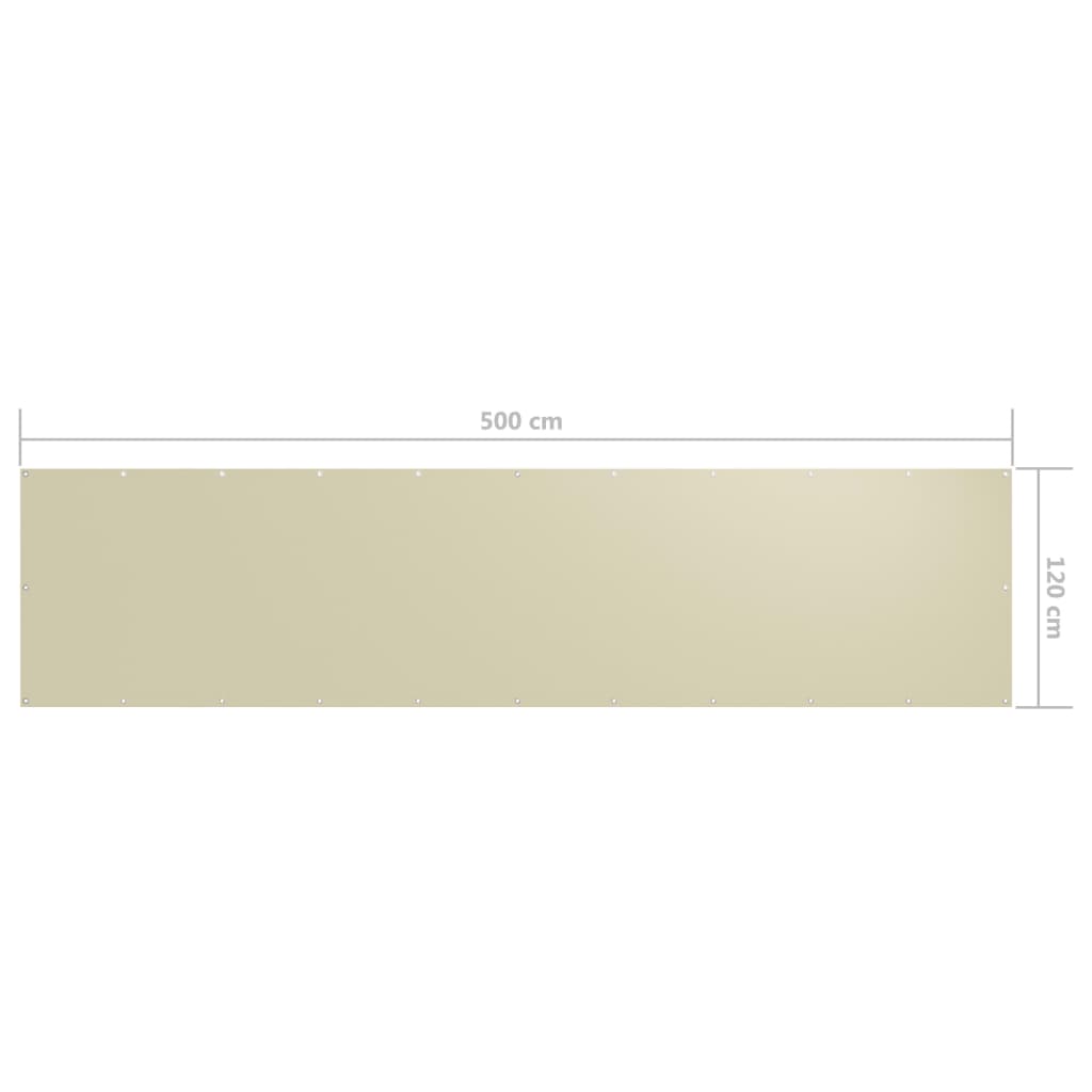 Balkonscherm 120x500 cm oxford stof terracotta is nu te koop bij PeponiXL, paradijselijk wonen!
