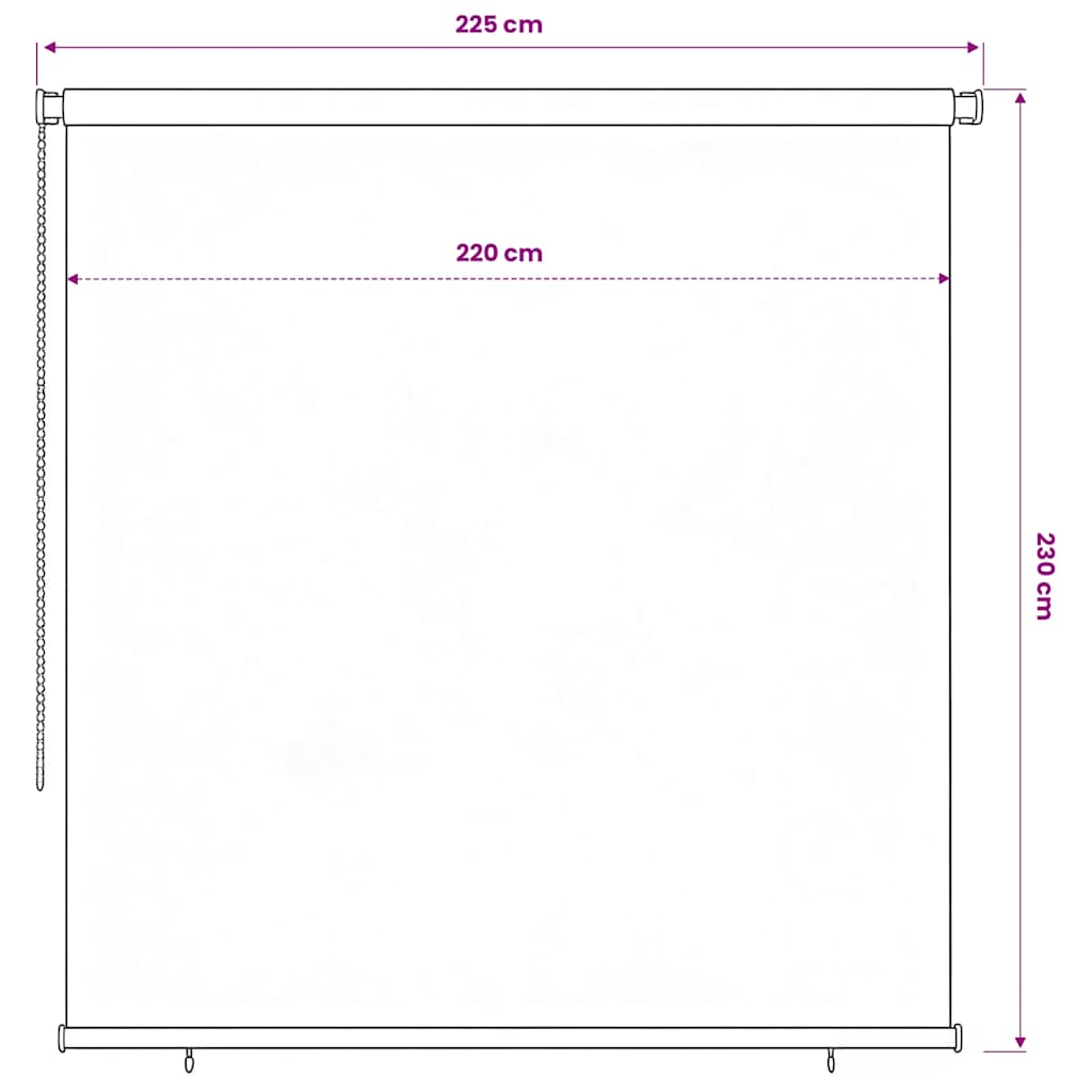 Rolgordijn voor buiten 245(B)x230(H) cm HDPE blauw is nu te koop bij PeponiXL, paradijselijk wonen!