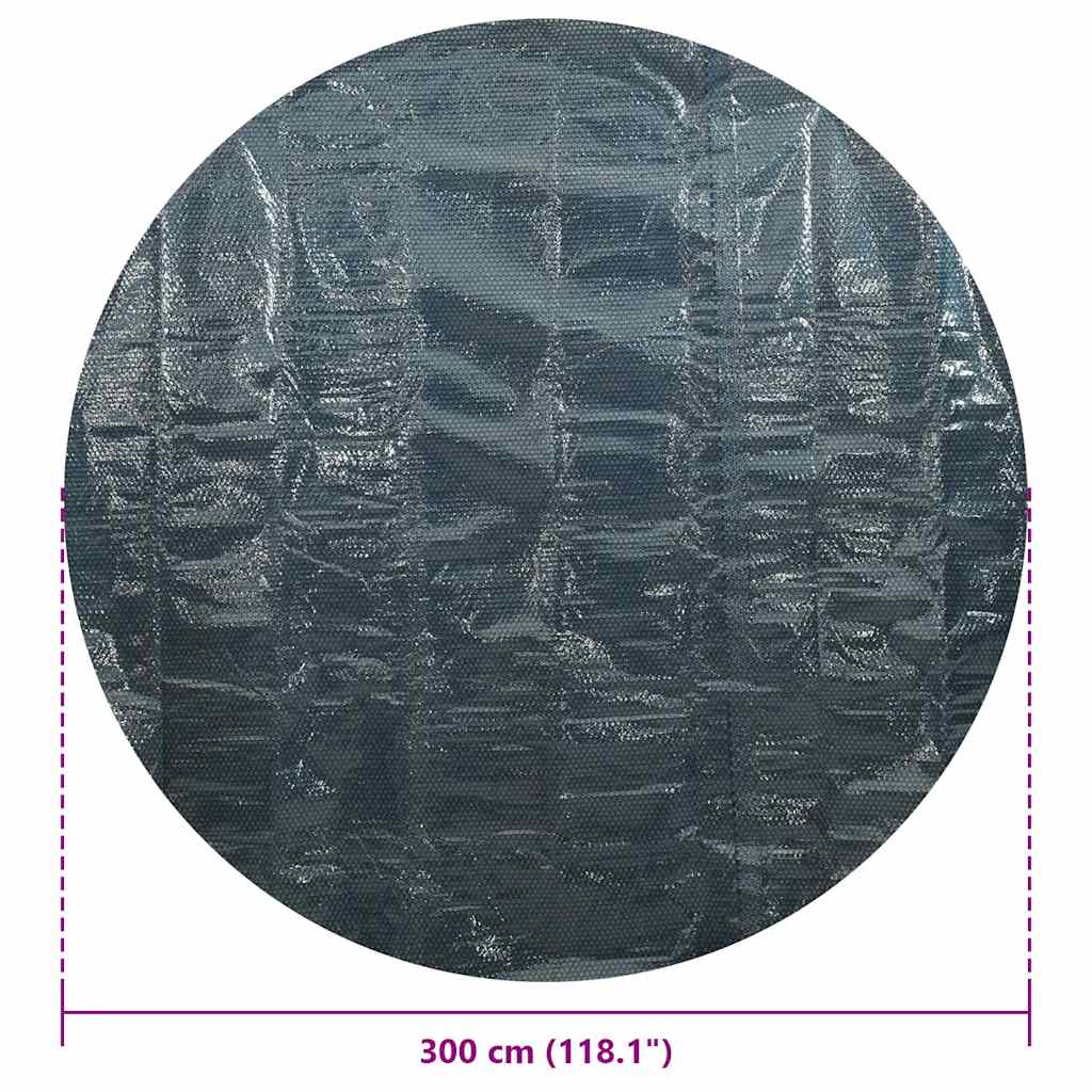 Zwembadfolie solar drijvend 300 cm PE zwart en blauw is nu te koop bij PeponiXL, paradijselijk wonen!