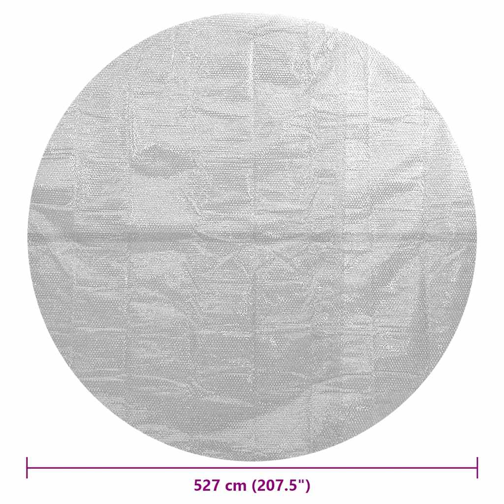 Zwembadfolie solar drijvend 527 cm PE grijs is nu te koop bij PeponiXL, paradijselijk wonen!