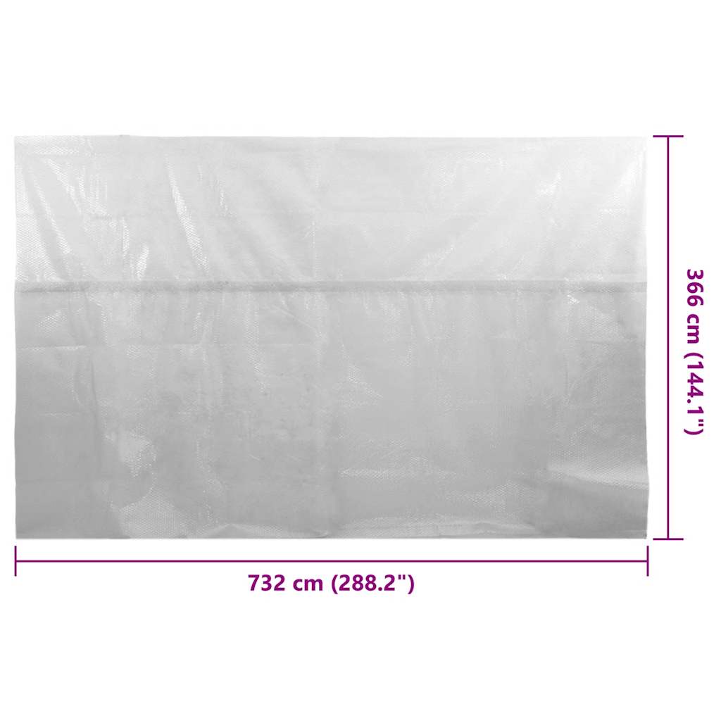 Zwembadfolie solar drijvend 732x366 cm PE grijs is nu te koop bij PeponiXL, paradijselijk wonen!