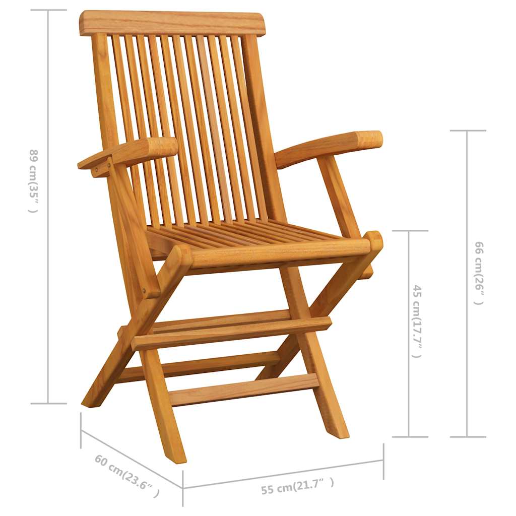 Tuinstoelen 3 st massief teakhout is nu te koop bij PeponiXL, paradijselijk wonen!