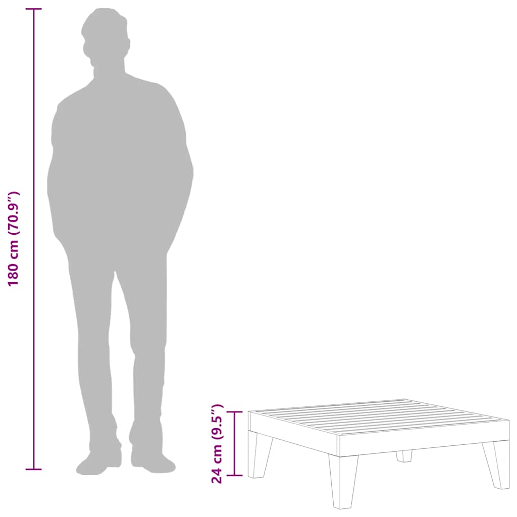 Tuintafel 68,5x68,5x24 cm acaciahout