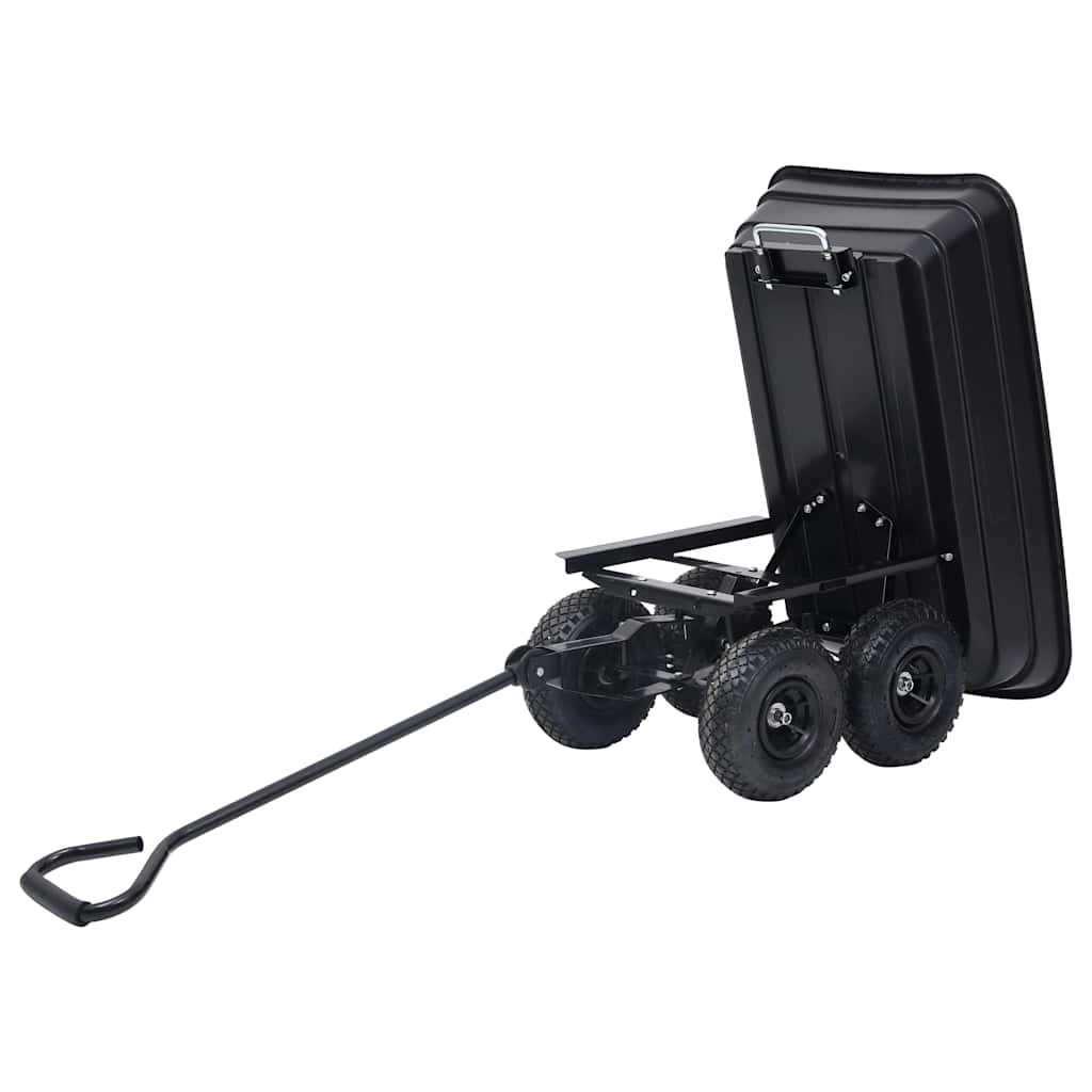 Tuinkiepwagen 300 kg 75 L zwart is nu te koop bij PeponiXL, paradijselijk wonen!