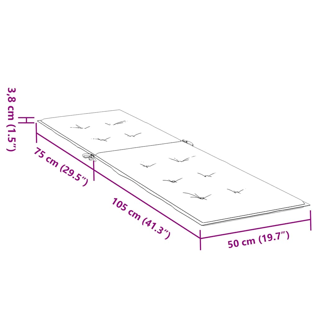Terrasstoelkussen (75+105)x50x4 cm rood is nu te koop bij PeponiXL, paradijselijk wonen!