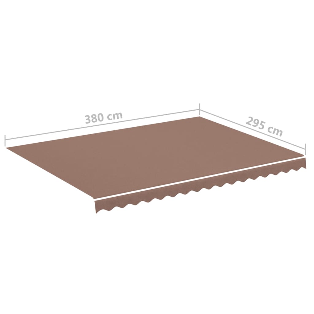 Vervangingsdoek voor luifel 4x3 m bruin is nu te koop bij PeponiXL, paradijselijk wonen!