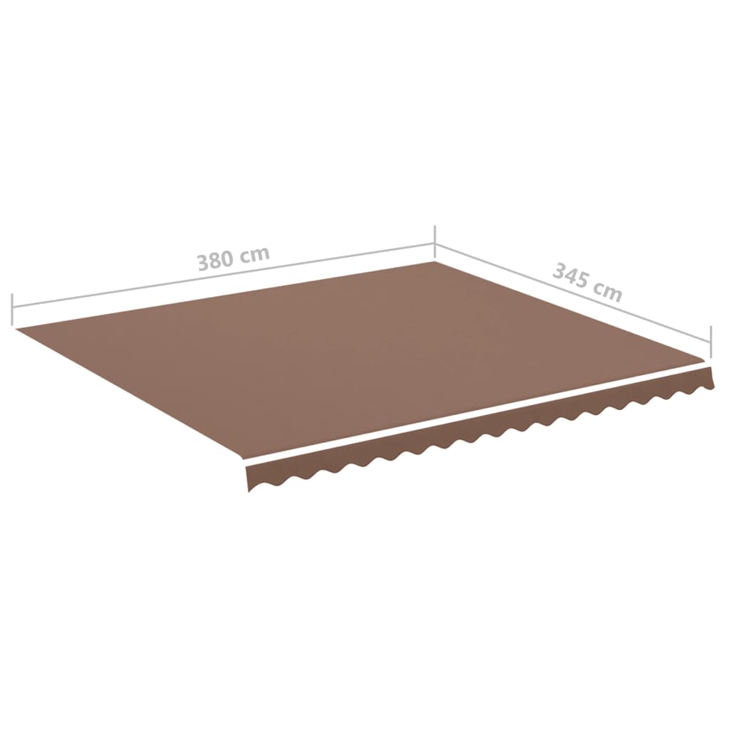 Vervangingsdoek voor luifel 4x3,5 m bruin is nu te koop bij PeponiXL, paradijselijk wonen!