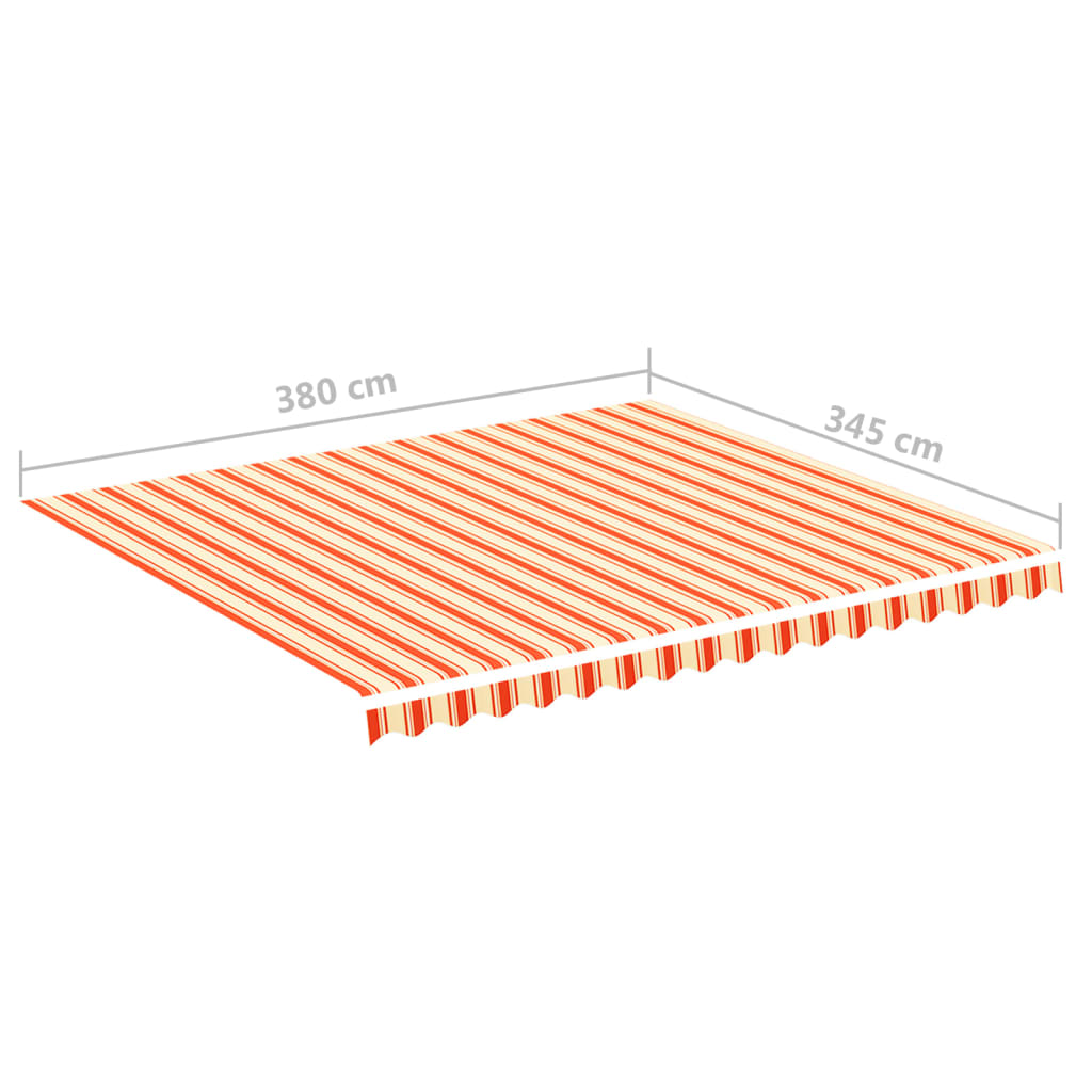 Vervangingsdoek voor luifel 4x3,5 m geel en oranje is nu te koop bij PeponiXL, paradijselijk wonen!