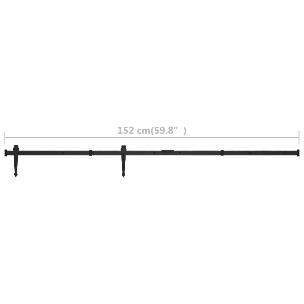 Ophangset voor minischuifdeur 152 cm koolstofstaal is nu te koop bij PeponiXL, paradijselijk wonen!