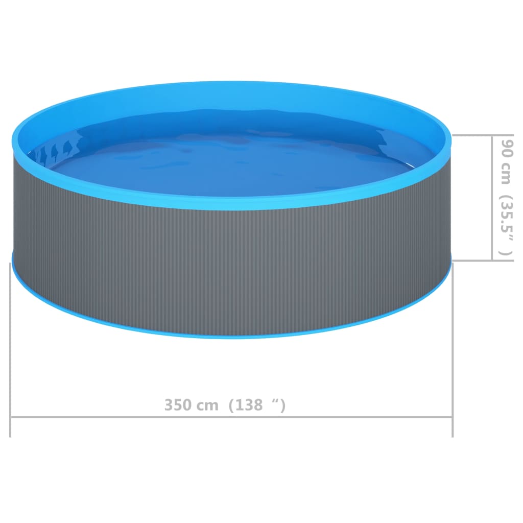 Splasher pool 350x90 cm grijs is nu te koop bij PeponiXL, paradijselijk wonen!