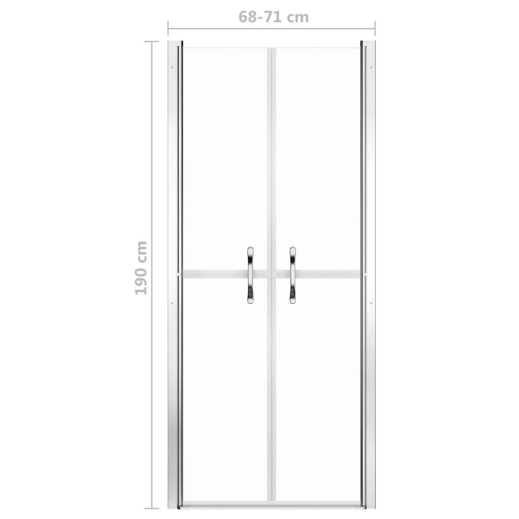 Douchedeur 71x190 cm ESG transparant is nu te koop bij PeponiXL, paradijselijk wonen!
