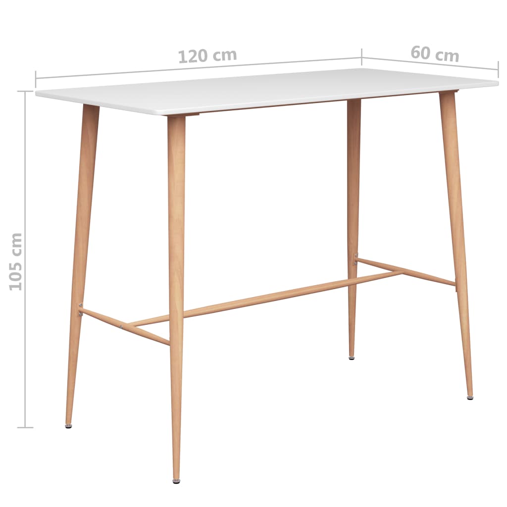 7-delige Barset wit is nu te koop bij PeponiXL, paradijselijk wonen!