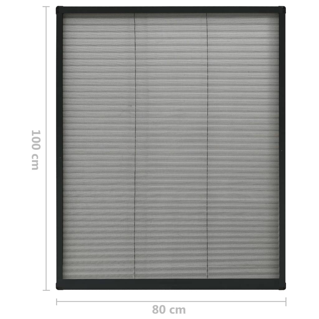 Raamhor plissé 80x100 cm aluminium is nu te koop bij PeponiXL, paradijselijk wonen!
