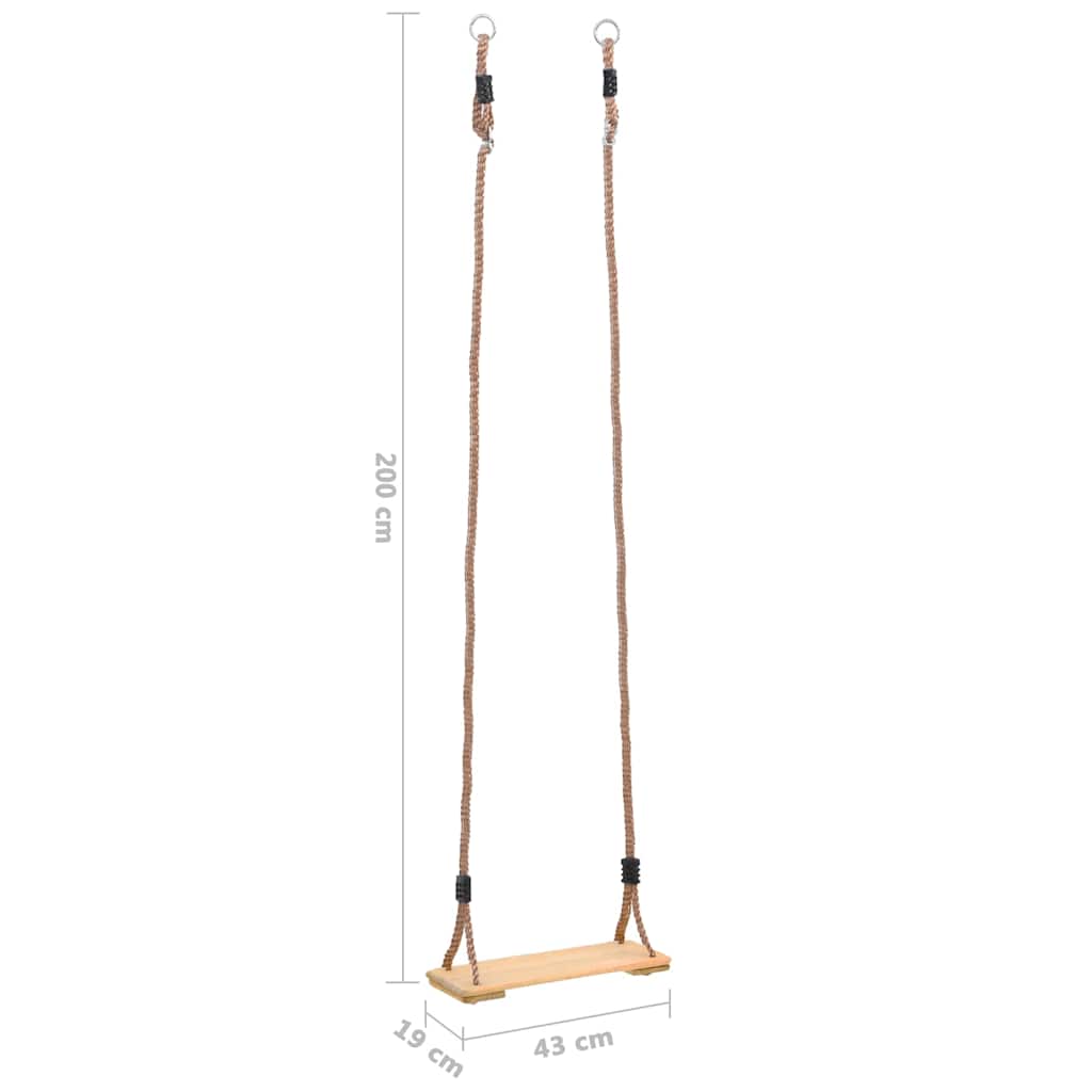 Plankschommel 200 cm massief grenenhout is nu te koop bij PeponiXL, paradijselijk wonen!