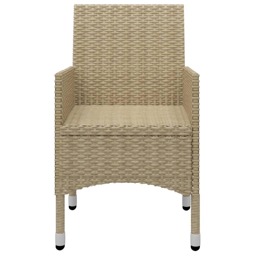 5-delige Tuinset poly rattan en glas beige is nu te koop bij PeponiXL, paradijselijk wonen!