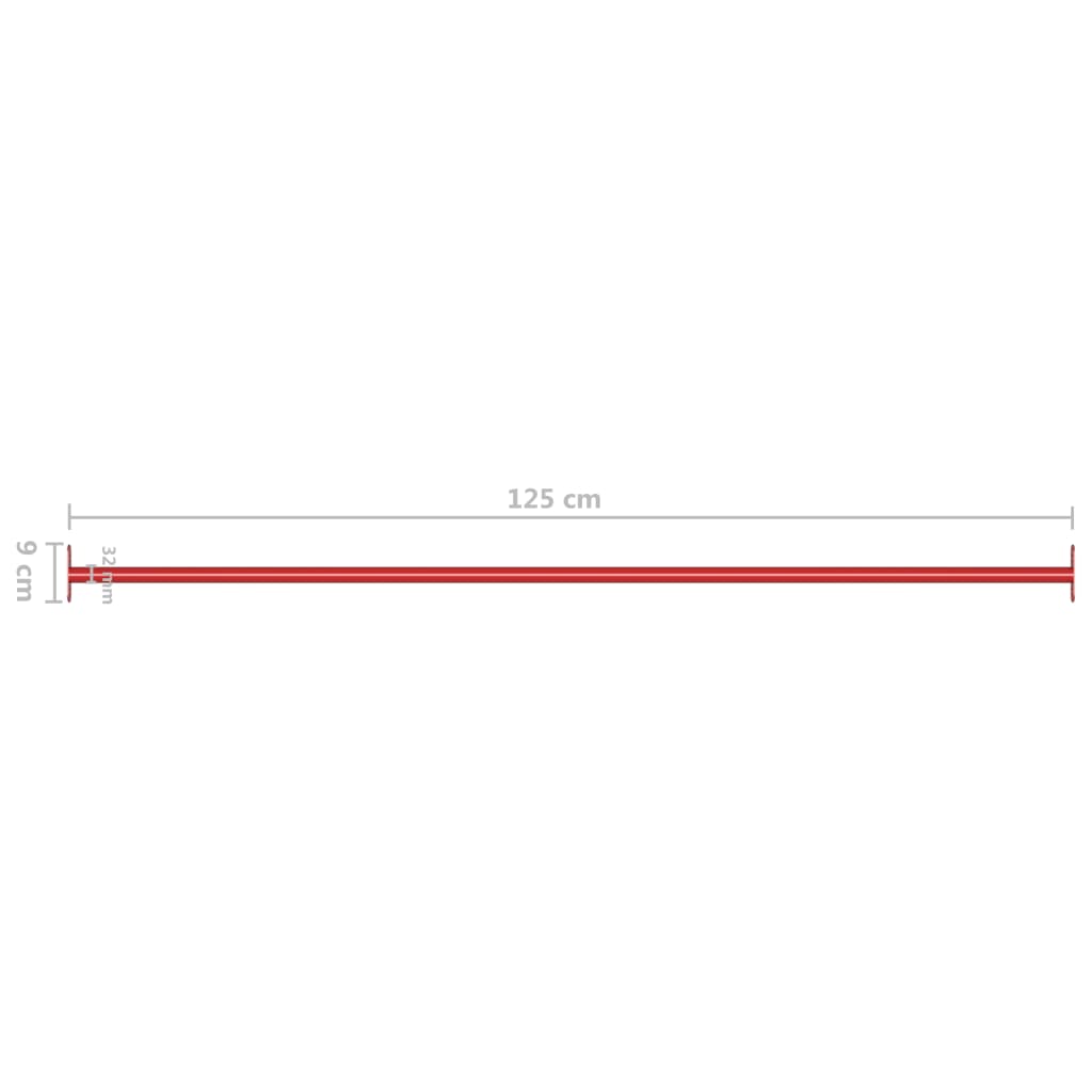 Rekstokken 3 st 125 cm staal rood is nu te koop bij PeponiXL, paradijselijk wonen!