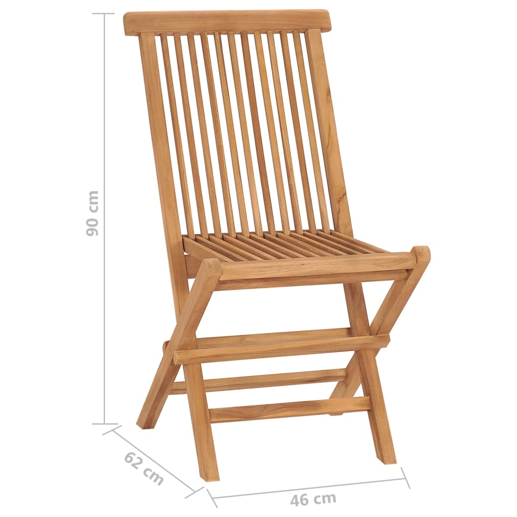 Tuinstoelen 2 st inklapbaar massief teakhout is nu te koop bij PeponiXL, paradijselijk wonen!