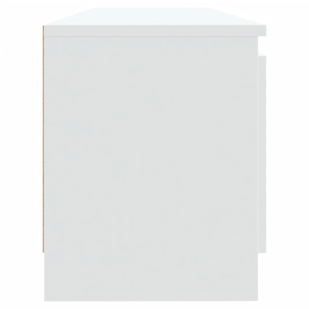 Tv-meubel met LED-verlichting 120x30x36 cm wit is nu te koop bij PeponiXL, paradijselijk wonen!