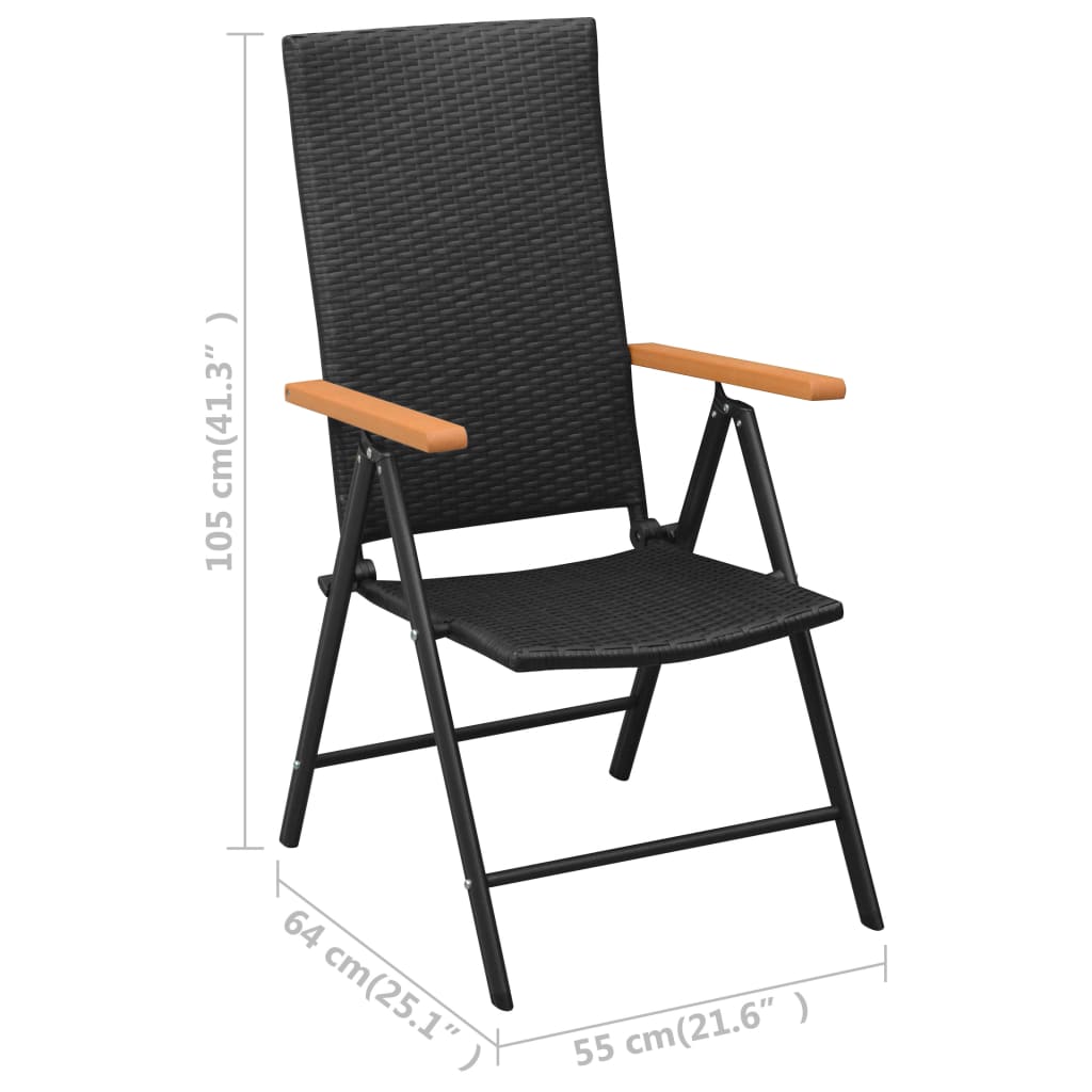 3-delige Tuinset zwart en bruin is nu te koop bij PeponiXL, paradijselijk wonen!