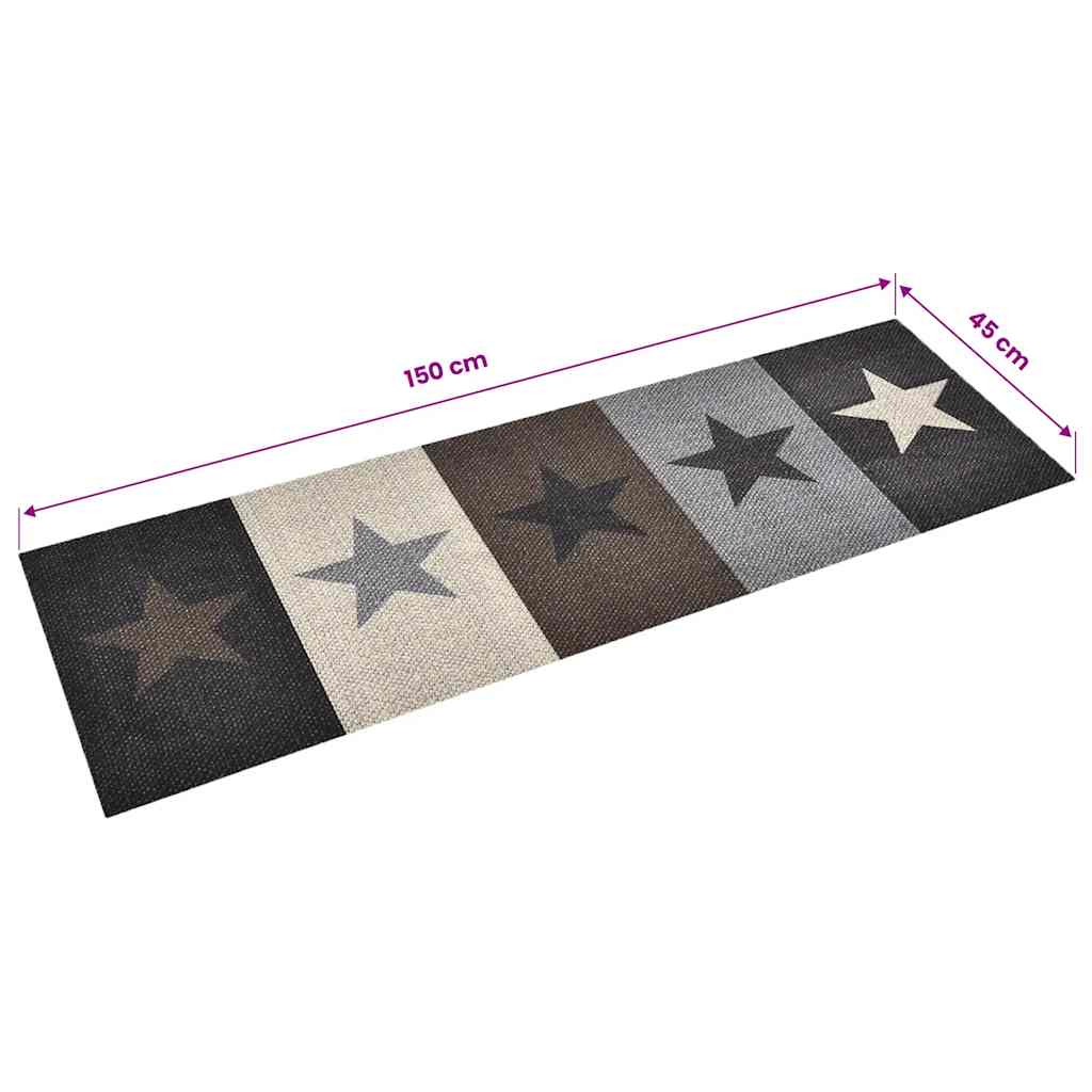 Keukenmat wasbaar Star 45x150 cm is nu te koop bij PeponiXL, paradijselijk wonen!