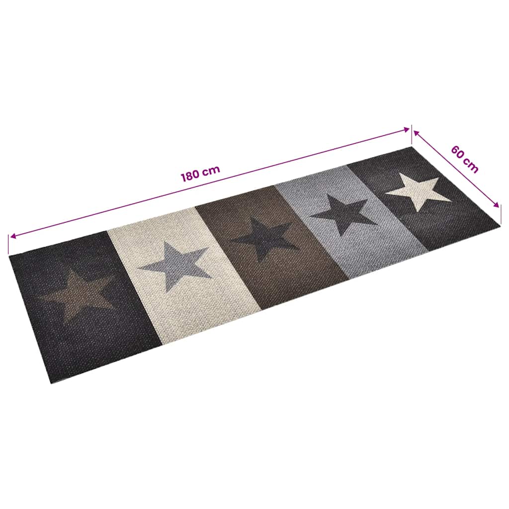Keukenmat wasbaar Stars 60x180 cm is nu te koop bij PeponiXL, paradijselijk wonen!