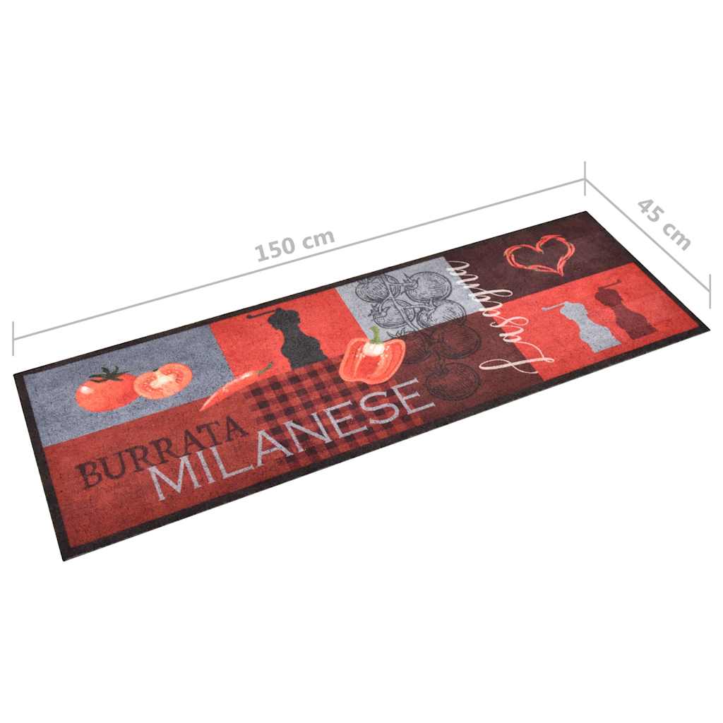Keukenmat wasbaar Tomatoes 45x150 cm is nu te koop bij PeponiXL, paradijselijk wonen!