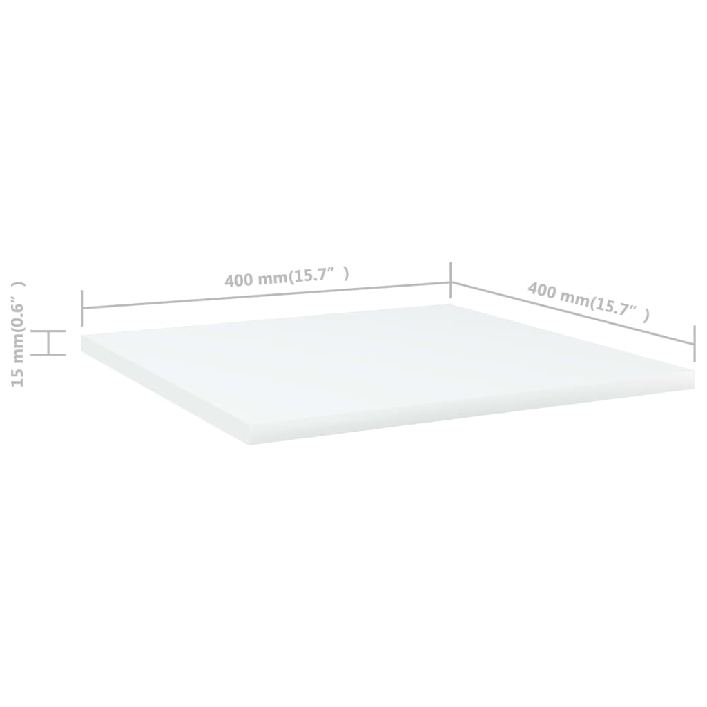Wandschappen 8 st 40x40x1,5 cm spaanplaat wit is nu te koop bij PeponiXL, paradijselijk wonen!