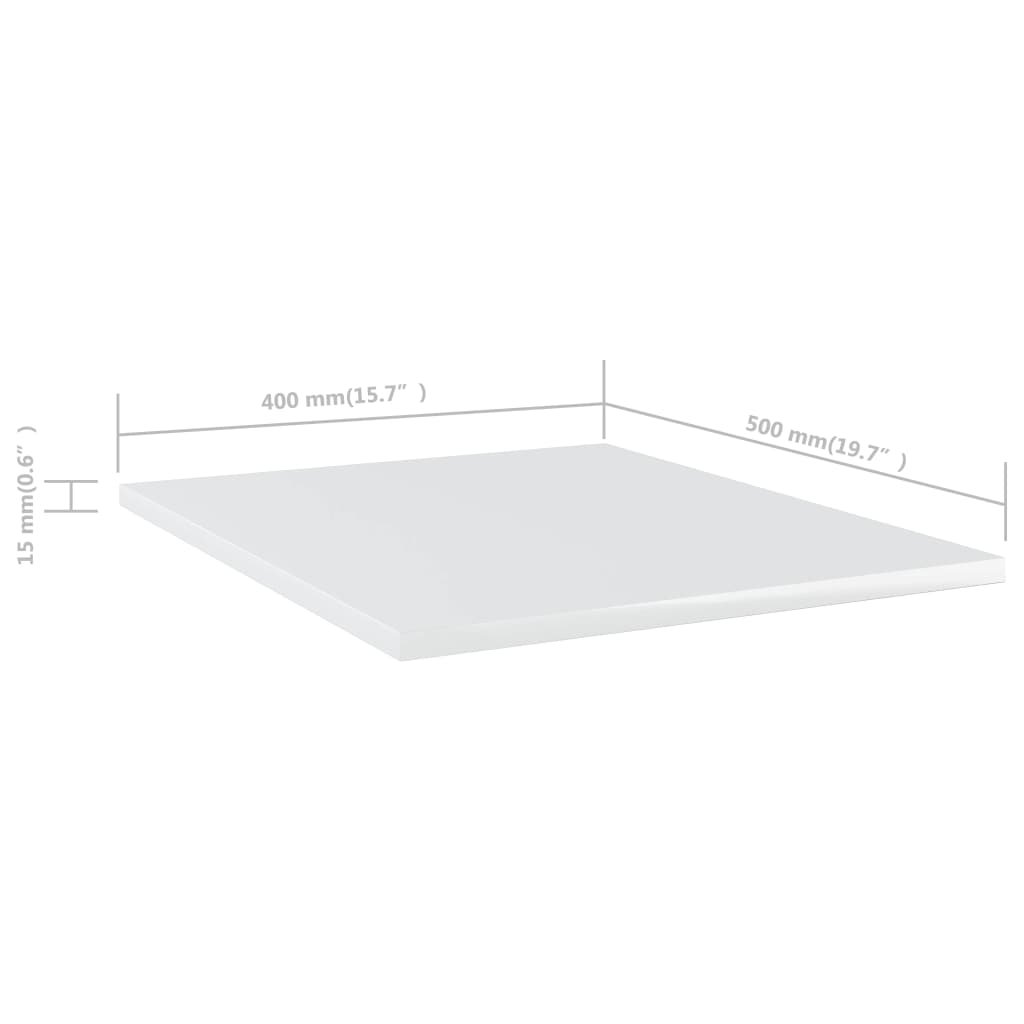 Wandschappen 8 st 40x50x1,5 cm bewerkt hout hoogglans wit is nu te koop bij PeponiXL, paradijselijk wonen!