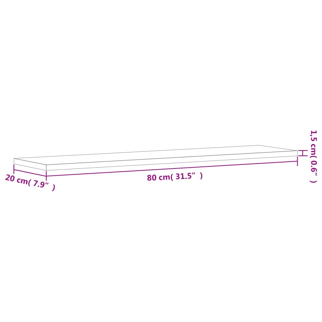 Wandschappen 4 st 80x20x1,5 cm spaanplaat grijs is nu te koop bij PeponiXL, paradijselijk wonen!