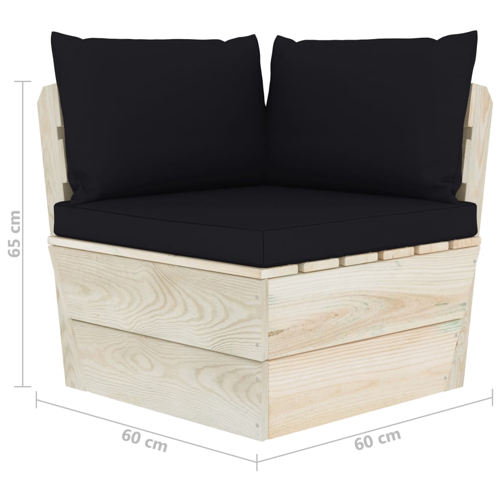 Tuinbank 2-zits met kussens pallet vurenhout is nu te koop bij PeponiXL, paradijselijk wonen!