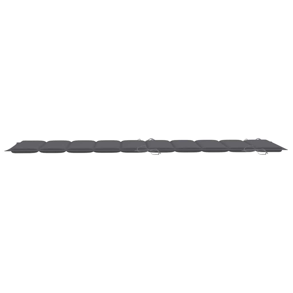 Ligbed met kussen massief acaciahout grijs is nu te koop bij PeponiXL, paradijselijk wonen!