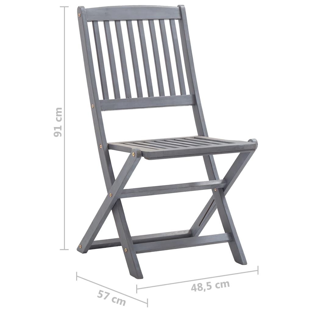 Tuinstoelen 2 st inklapbaar met kussens massief acaciahout is nu te koop bij PeponiXL, paradijselijk wonen!