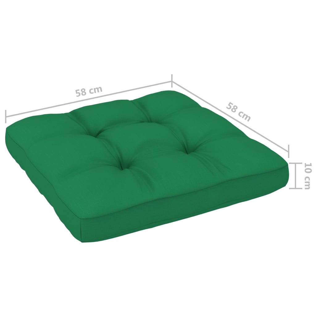 4-delige Loungeset pallet met kussens geïmpregneerd grenenhout