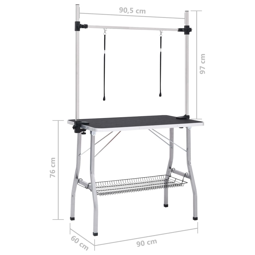 Hondentrimtafel verstelbaar met 2 lussen en opbergschap is nu te koop bij PeponiXL, paradijselijk wonen!