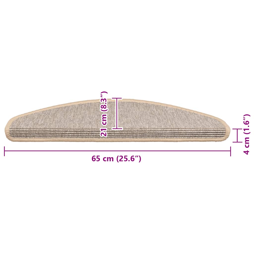 Trapmatten 15 st 65x21x4 cm Zilver Halfrond Groot is nu te koop bij PeponiXL, paradijselijk wonen!