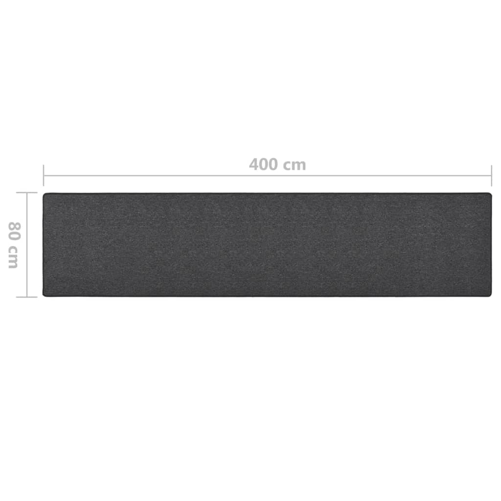 Tapijtloper 80x400 cm antracietkleurig is nu te koop bij PeponiXL, paradijselijk wonen!