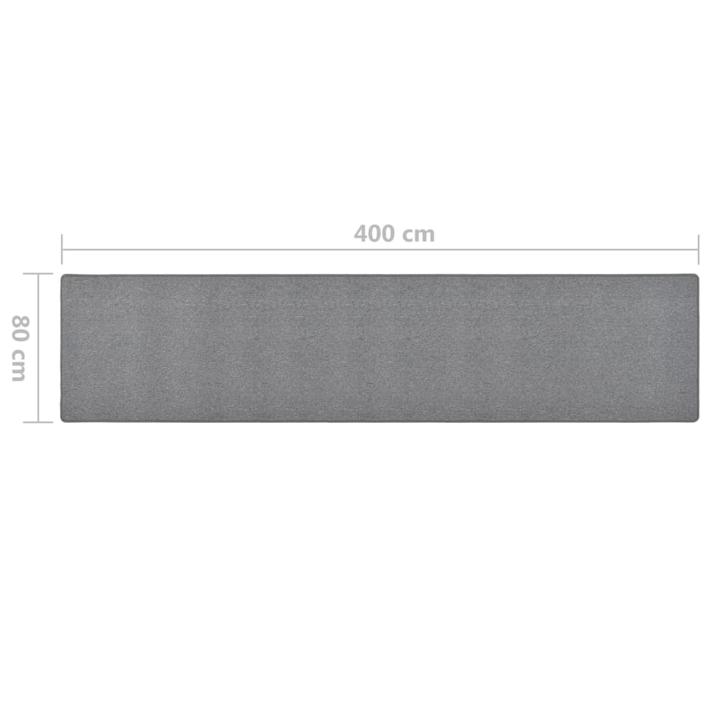 Tapijtloper 80x400 cm donkergrijs is nu te koop bij PeponiXL, paradijselijk wonen!