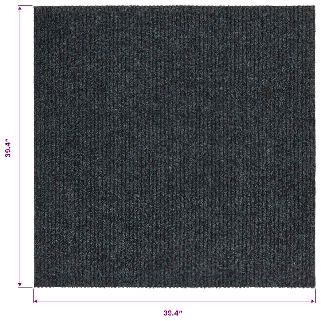 Droogloopmat 100x100 cm antracietkleurig is nu te koop bij PeponiXL, paradijselijk wonen!