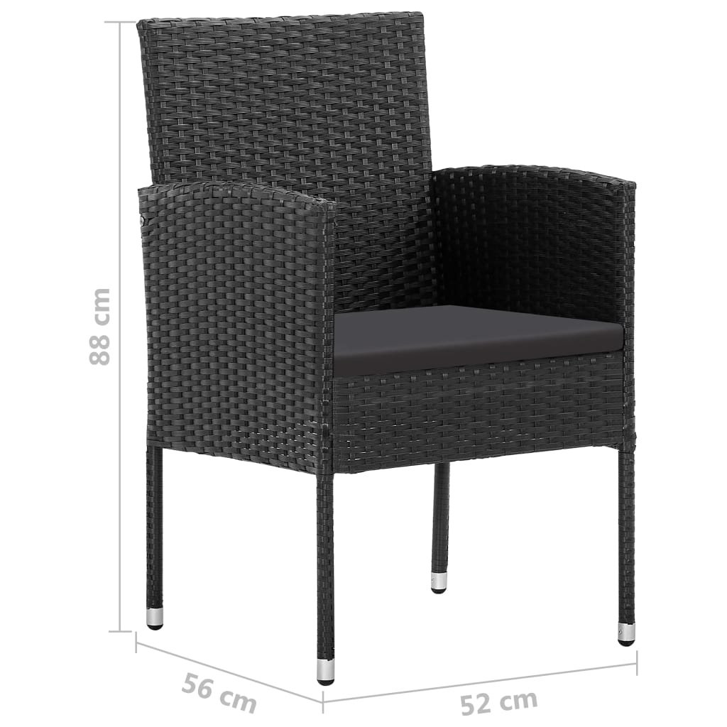 9-delige Tuinset zwart is nu te koop bij PeponiXL, paradijselijk wonen!