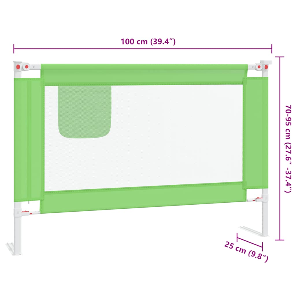 Bedhekje peuter 100x25 cm stof groen is nu te koop bij PeponiXL, paradijselijk wonen!
