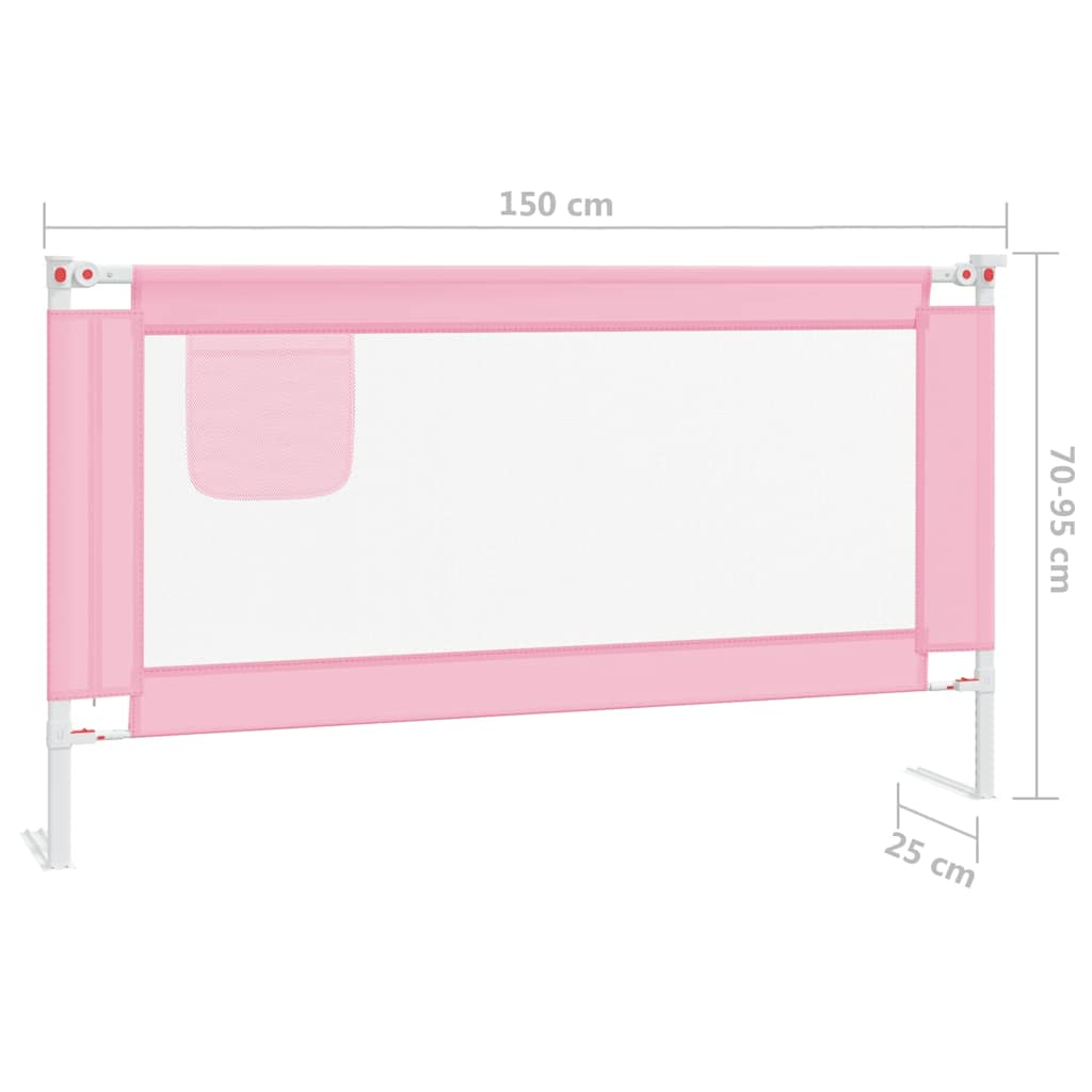 Bedhekje peuter 150x25 cm stof roze is nu te koop bij PeponiXL, paradijselijk wonen!