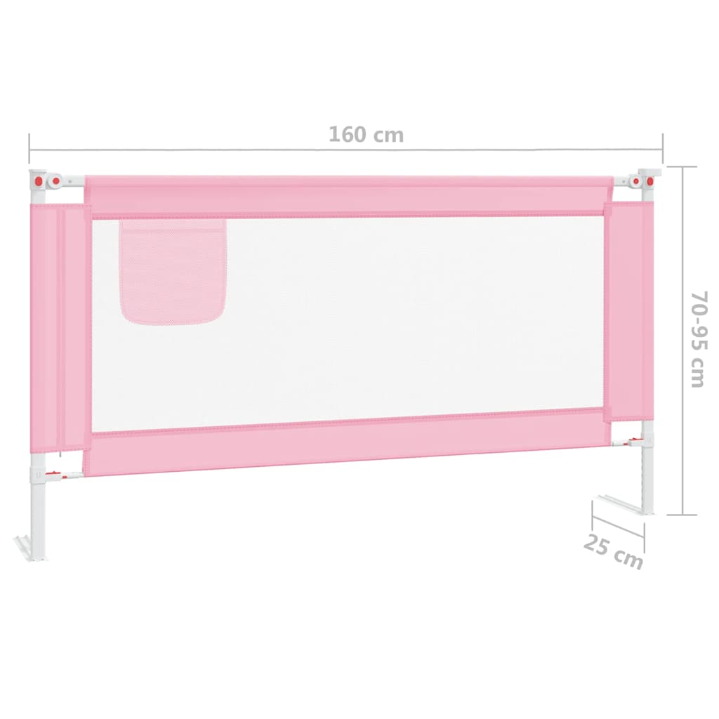 Bedhekje peuter 160x25 cm stof roze is nu te koop bij PeponiXL, paradijselijk wonen!