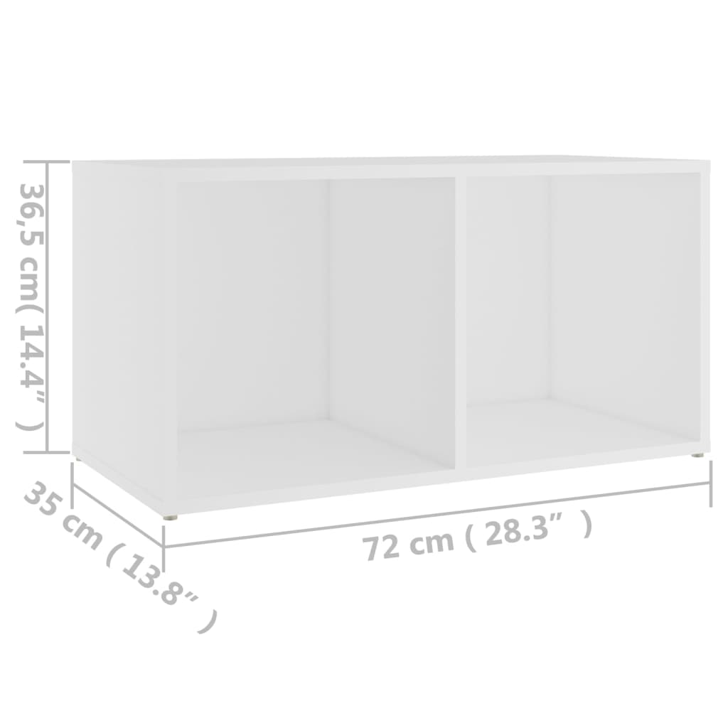 Tv-meubel 72x35x36,5 cm bewerkt hout wit is nu te koop bij PeponiXL, paradijselijk wonen!