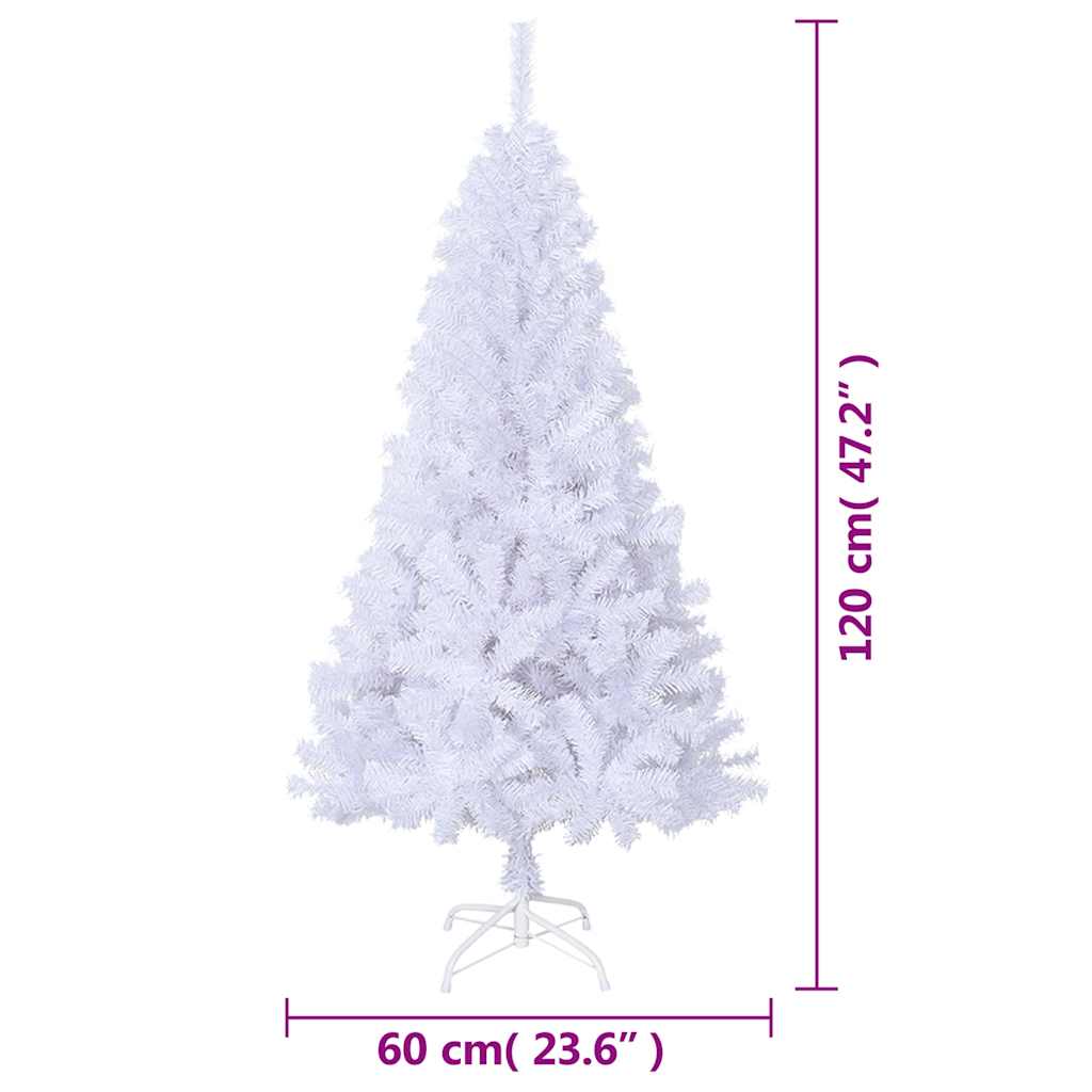 Kunstkerstboom met dikke takken 120 cm PVC wit is nu te koop bij PeponiXL, paradijselijk wonen!