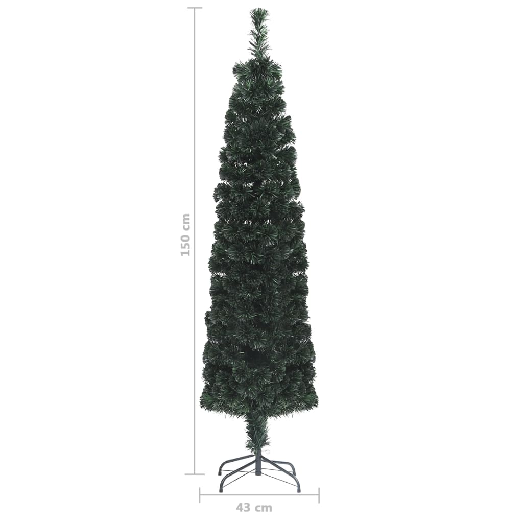 Kunstkerstboom met standaard smal 150 cm glasvezel is nu te koop bij PeponiXL, paradijselijk wonen!