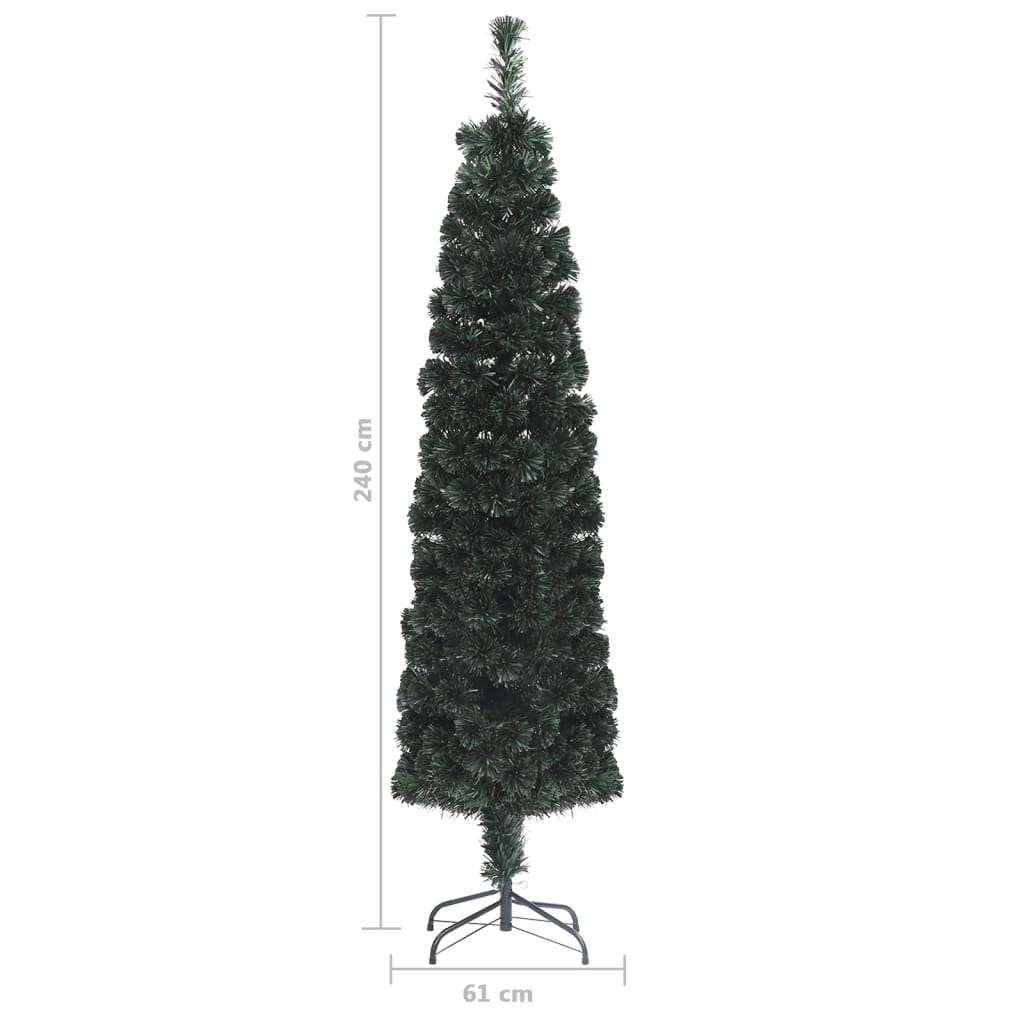Kunstkerstboom met standaard smal 240 cm glasvezel is nu te koop bij PeponiXL, paradijselijk wonen!