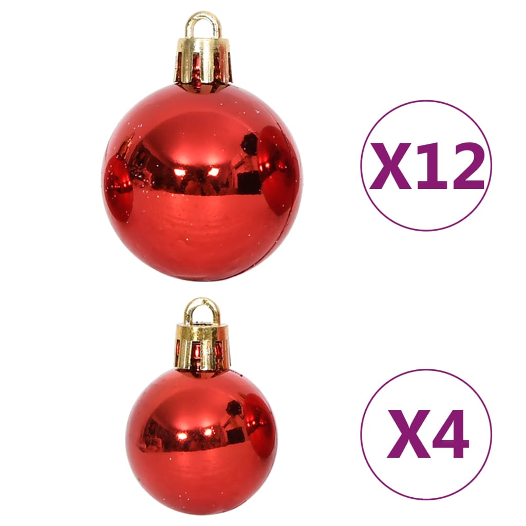 108-delige Kerstballenset rood en wit is nu te koop bij PeponiXL, paradijselijk wonen!