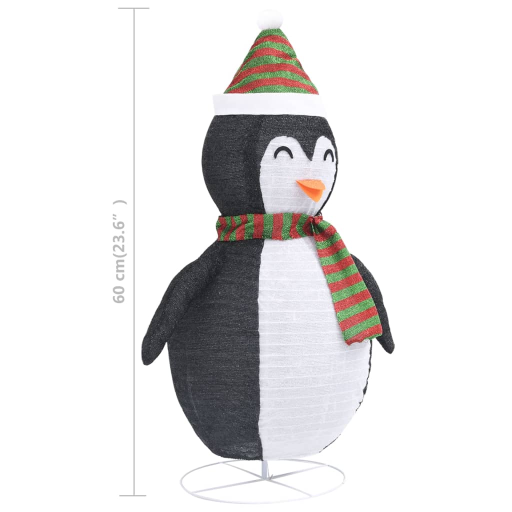 Kerstpinguïn decoratief LED 60 cm luxe stof is nu te koop bij PeponiXL, paradijselijk wonen!